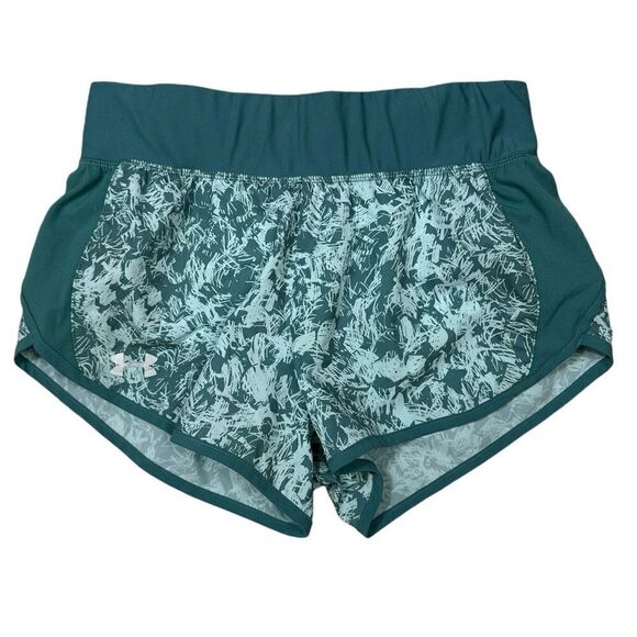 Under Armour Women’s Teal Green Athletic Running Shorts - Picture 1 of 6